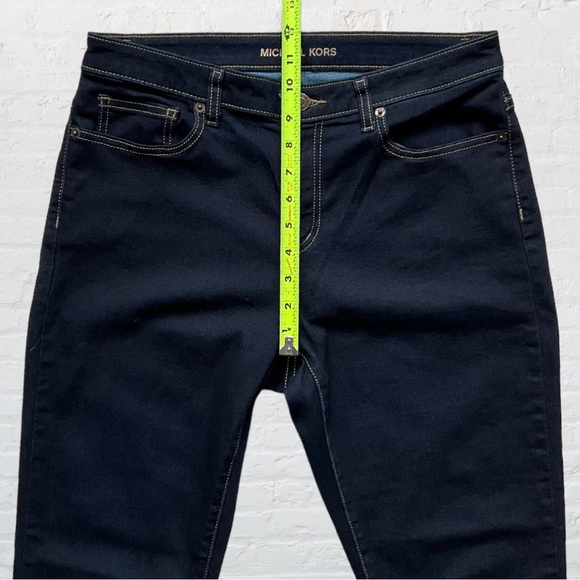 Michael Kors Izzy Skinny Dark Wash Stretch Jeans - Picture 10 of 13